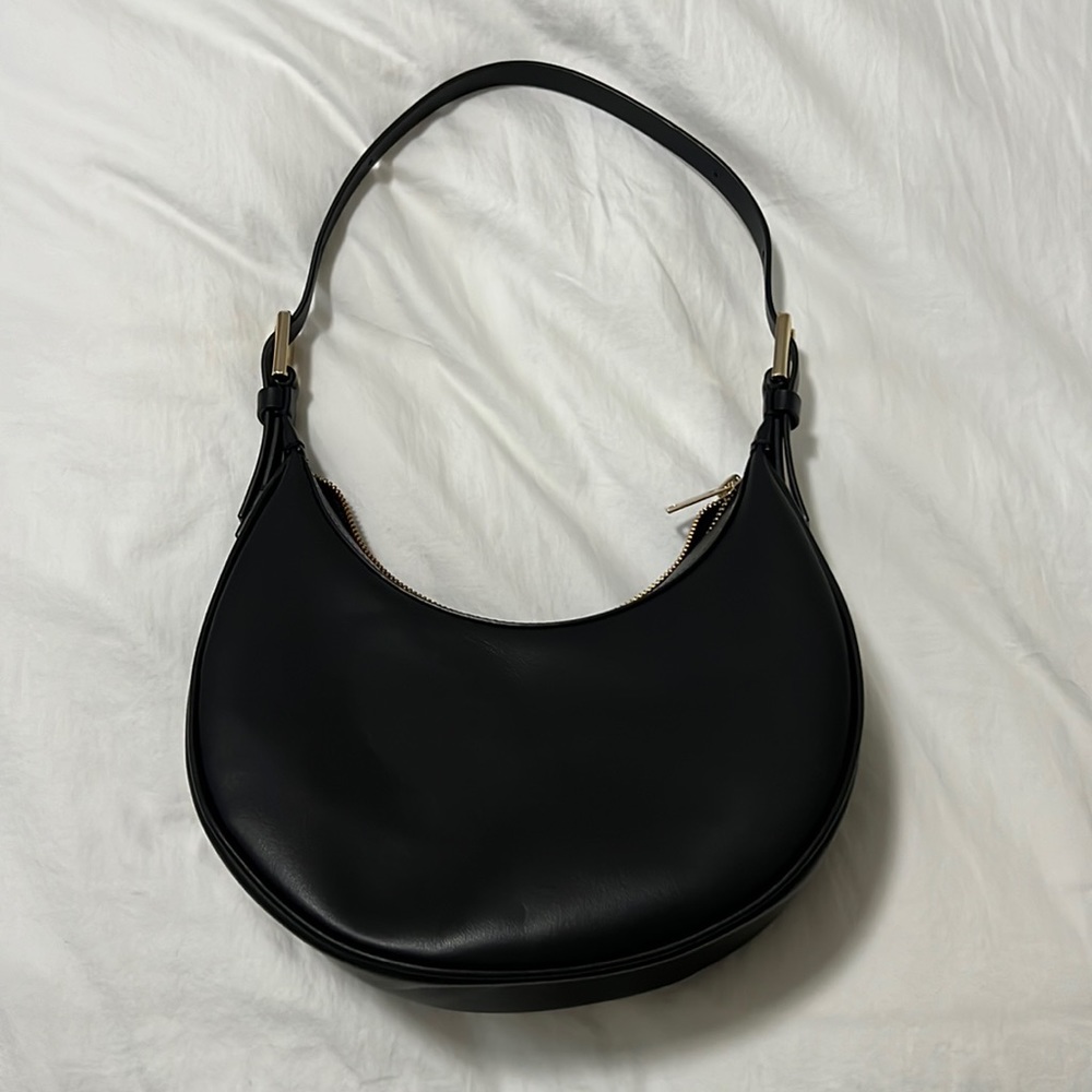 COS mini leather crescent bag